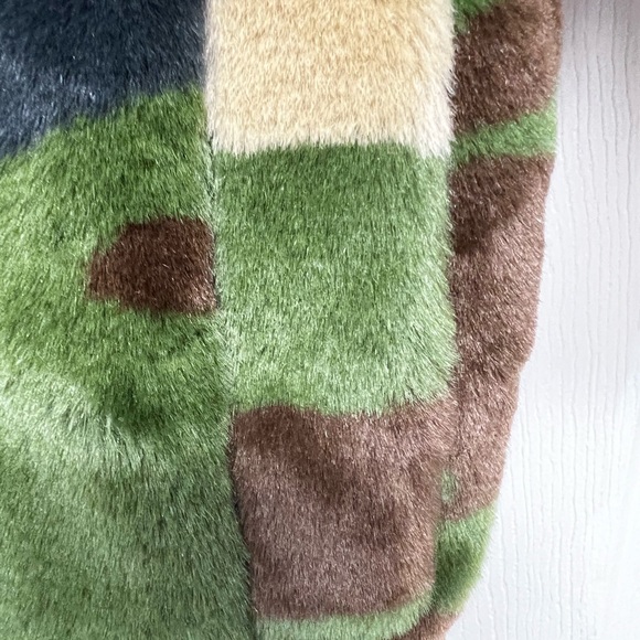 Adidas Ivy Park Beyonce Unisex Kids Sz 5/6/2XS Faux Fur Camouflage Jacket Coat - Picture 10 of 14